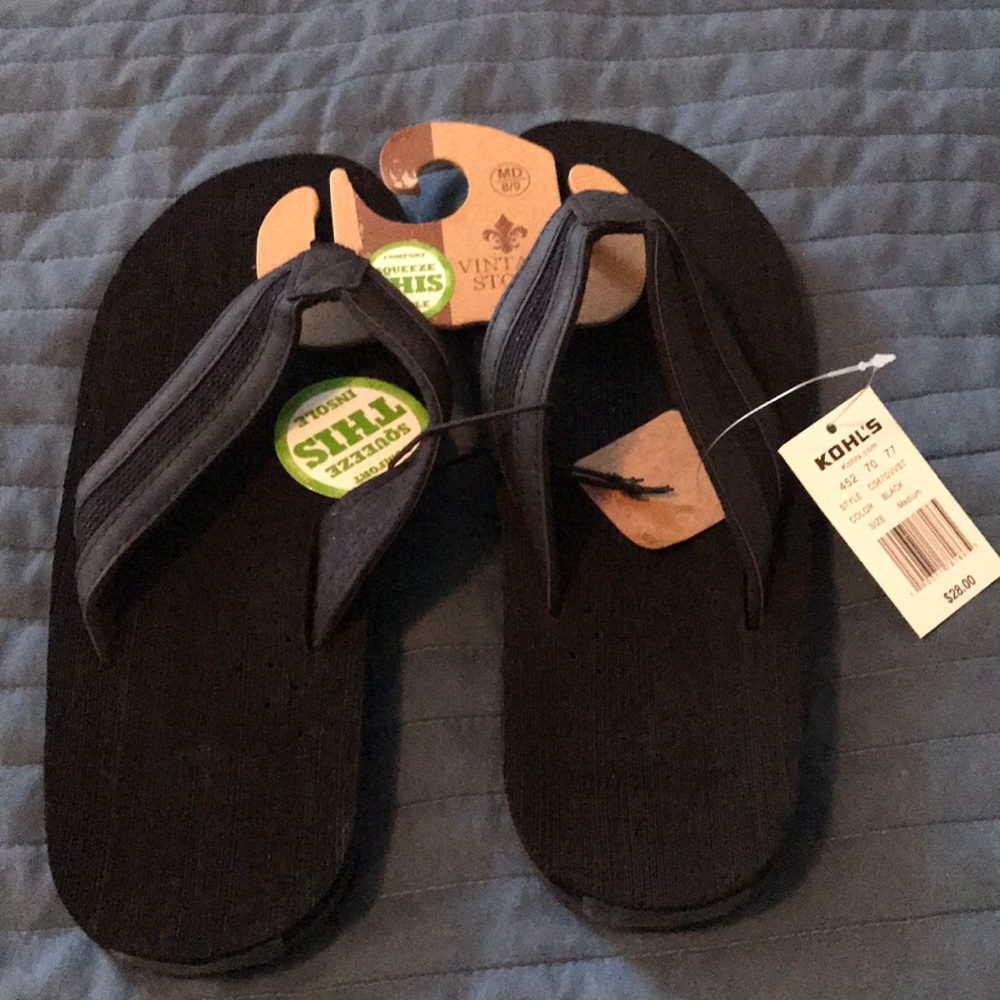 Men’s flip flops. NWT